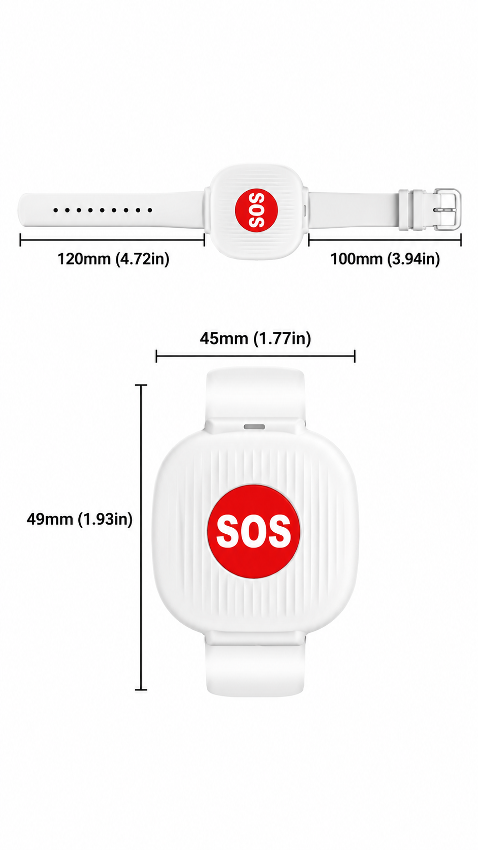 Pulsera SOS con alerta instantánea al móvil