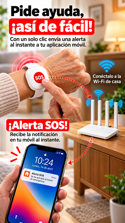 Pulsera SOS con alerta instantánea al móvil